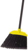 A Picture of product RCP-638906BLA Rubbermaid® Commercial Jumbo Smooth Sweep Angled Broom, 46" Handle, Black/Yellow, 6/Carton