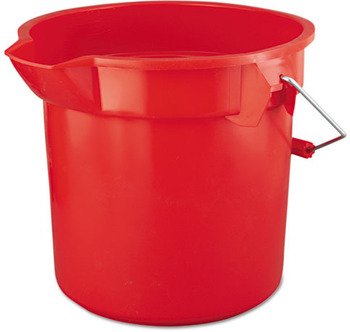 Rubbermaid® Commercial BRUTE® Round Utility Pail, 14qt, Red