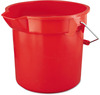 A Picture of product RCP-2614RED Rubbermaid® Commercial BRUTE® Round Utility Pail, 14qt, Red