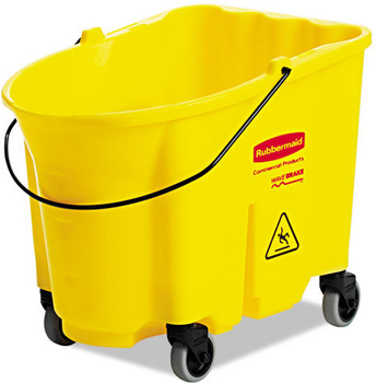 Rubbermaid® Commercial WaveBrake® Bucket, 8.75gal, Yellow