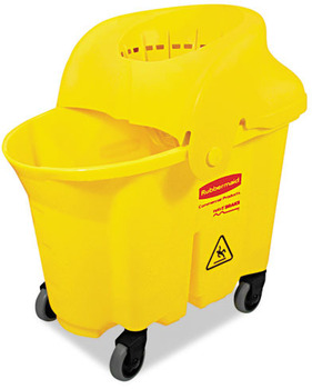 WaveBrake® Institutional Combo.  35 Quart Bucket.  18.6" x 15.9" x 24.7".  Yellow Color.  Contains no metal.