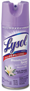 LYSOL® Brand Disinfectant Spray, Early Morning Breeze, 12.5oz Aerosol Can.