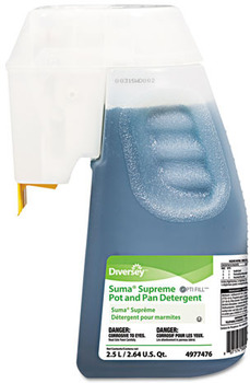 Diversey™ Suma® Supreme Concentrated Pot and Pan Detergent, Floral, 2.6qt Optifill System Refill