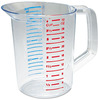 A Picture of product RCP-3216CLE Rubbermaid® Commercial Bouncer® Measuring Cup, 32oz, Clear