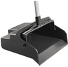 A Picture of product IMP-2600 Impact® LobbyMaster® Plastic Dust Pan, 12w x 37h, Black Pan/White Handle, 6/Carton