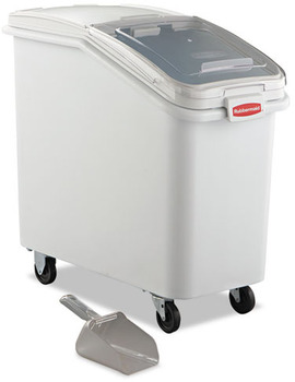 Rubbermaid® Commercial ProSave™ Mobile Ingredient Bin, 26.18gal, 15 1/2w x 29 1/2d x 28h, White