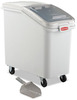 A Picture of product RCP-360288WHI Rubbermaid® Commercial ProSave™ Mobile Ingredient Bin, 26.18gal, 15 1/2w x 29 1/2d x 28h, White