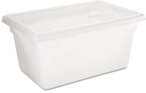 Rubbermaid FG350800WHT White Polyethylene Food Storage Box - 26 x