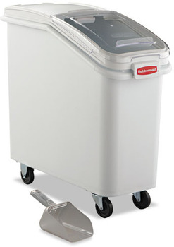 Rubbermaid® Commercial ProSave™ Mobile Ingredient Bin, 20.57gal, 13 1/8w x 29 1/4d x 28h, White