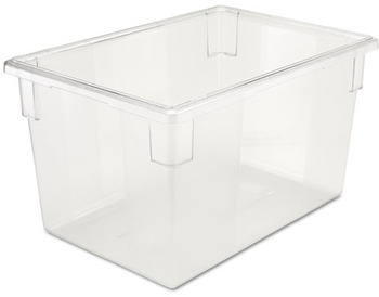 Rubbermaid® Commercial Food/Tote Boxes, 21 1/2gal, 26w x 18d x 15h, Clear