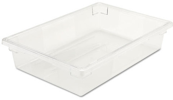 Rubbermaid® Commercial Food/Tote Boxes, 8 1/2gal, 26w x 18d x 6h, Clear