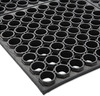 A Picture of product CWN-WSTF35BLA Crown Safewalk™ Heavy-Duty Anti-Fatigue Drainage Mat, Grease-Proof, 36 x 60, Black