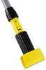 A Picture of product RCP-H236 Rubbermaid® Commercial Gripper® Mop Handle, 1 1/8 dia x 60, Gray/Yellow