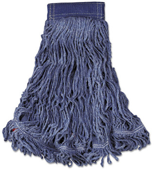 Rubbermaid® Commercial Swinger Loop® Wet Mop Head, X-Large, Cotton/Synthetic, Blue, 6/Case