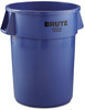 A Picture of product RCP-2643BLU Rubbermaid® Commercial Round Brute® Container, Round, Plastic, 44gal, Blue
