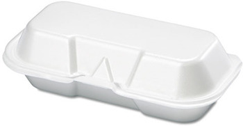 Genpak® Hinged-Lid Foam Carryout Containers