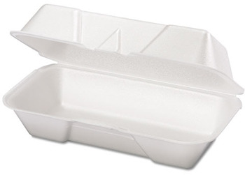 Genpak® Hinged-Lid Foam Carryout Containers