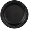 A Picture of product DRC-9PBQ Quiet Classic® Foam Plastic Laminated Dinnerware Plates. 9 in. diameter. Black. 500 count.