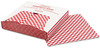 A Picture of product BGC-057700 Bagcraft Papercon® Grease-Resistant Paper Wrap/Liners,  12 x 12, Red Check, 1000/Box, 5 Boxes/Carton