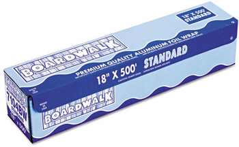 Boardwalk® Aluminum FoilRoll, 12" x 500ft, 14 Micron Thickness, Silver