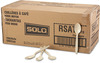 A Picture of product SLO-RSAT SOLO® Cup Company Reliance™ Mediumweight Cutlery, Teaspoon, Champagne, 1000/Carton