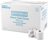 A Picture of product BWK-6145 Boardwalk® Embossed Bath Tissue, Standard, 2-Ply, White, 4 x 3 Sheet, 500 Sheets/Roll, 96/Carton