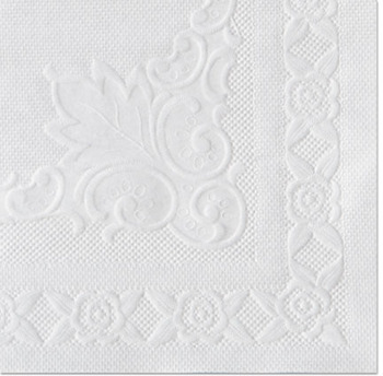 Hoffmaster® Classic Embossed Straight Edge Placemats, 10 x 14, White, 1,000/Case
