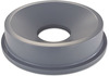 A Picture of product RCP-3543GRA Rubbermaid® Commercial Round Brute® Funnel TopReceptacle, 22 3/8 x 5, Gray