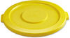 A Picture of product RCP-2631YEL Rubbermaid® Commercial Round Brute® Lid, for 32gal Containers, 22 1/4" dia, Yellow