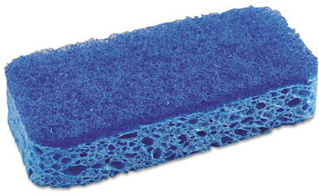 S.O.S® All-Surface Scrubbing Sponge, 3 x 5 1/4, 1" Thick, Dark Blue/Light Blue, 12/Carton