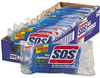 A Picture of product COX-91017 S.O.S® All-Surface Scrubbing Sponge, 3 x 5 1/4, 1" Thick, Dark Blue/Light Blue, 12/Carton