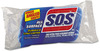 A Picture of product COX-91017 S.O.S® All-Surface Scrubbing Sponge, 3 x 5 1/4, 1" Thick, Dark Blue/Light Blue, 12/Carton