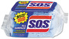 A Picture of product COX-91017 S.O.S® All-Surface Scrubbing Sponge, 3 x 5 1/4, 1" Thick, Dark Blue/Light Blue, 12/Carton
