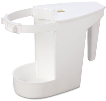 Impact® Super Toilet Bowl Caddy , 4w x 8d, 6" Long, Plastic White