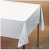 A Picture of product COV-013180 Creative Converting Rectangular Roll Plastic Tablecover. 40 in. X 300 ft. White.