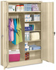 A Picture of product TNN-J2478SUCPY Tennsco Assembled Jumbo Combination Storage Cabinet, 48w x 24d x 78h, Putty