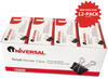 A Picture of product UNV-10200VP Universal® Binder Clips Small, Black/Silver, 12/Box
