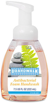 Boardwalk® Antibacterial Foam Hand Soap, Fruity, 7.5 oz Pump Bottle, 6/Case