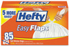 A Picture of product PCT-E27744 Hefty® Easy Flaps® Trash Bags, 30gal, Black, 40/Box, 240/Case