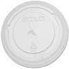A Picture of product SLO-624TS SOLO® Cup Company PETE Plastic Flat Straw-Slot Cold Cup Lids, For 20 oz Cups, Clear, 1000/Carton