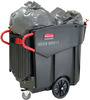 A Picture of product RCP-9W7300BLA Mega BRUTE® Mobile Waste Collector - 1 Pack. Black Color.