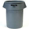 A Picture of product 966-572 Rubbermaid BRUTE® Container without Lid. Gray. 55 gal. 33" H x 26.5" Dia. USDA Meat & Poultry Equipment Group Listed. Certified to NSF Standard #2 and Standard #21.