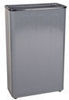 A Picture of product 970-748 Steel Wastebasket with Open Top.  24 Gallon.  11" x 21" x 30" Height.  Black Color.