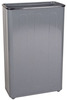 A Picture of product 970-748 Steel Wastebasket with Open Top.  24 Gallon.  11" x 21" x 30" Height.  Black Color.