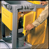 A Picture of product 966-816 Rubbermaid® Commercial Locking Cabinet, For Rubbermaid Commercial Cleaning Carts, Yellow