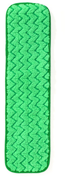 Rubbermaid® HYGEN™ Commercial Microfiber Dust Pads, 18" Long, Green