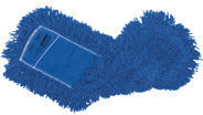 Twisted Loop Blend Dust Mop, Synthetic, 24 x 5, Blue, Dozen