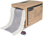 Cut to Length Dust Mop.  5" x 40 Foot Roll.  Cut-End, 4-Ply Cotton Yarn.  White Color.