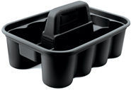 Rubbermaid® Commercial Deluxe Carry Caddy, 8-Comp, 15w x 7 2/5h, Black