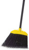 A Picture of product RCP-638906BLA Rubbermaid® Commercial Jumbo Smooth Sweep Angled Broom, 46" Handle, Black/Yellow, 6/Carton